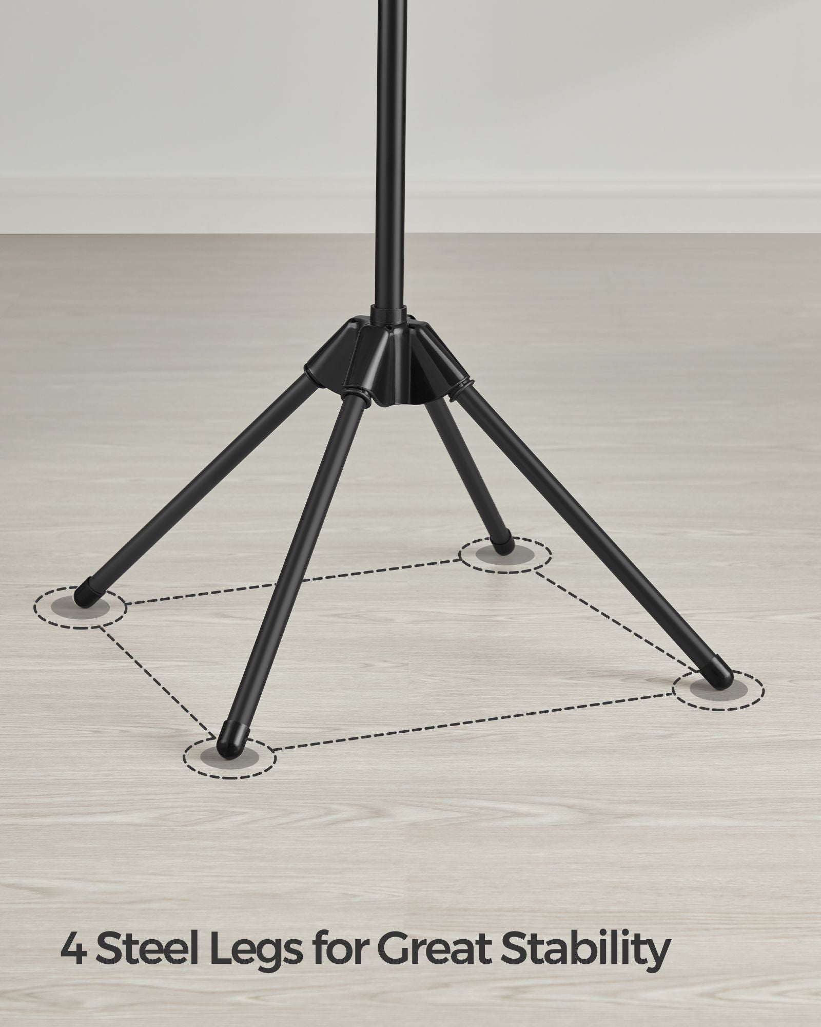 Droogrek – 3 roterende armen – zwart