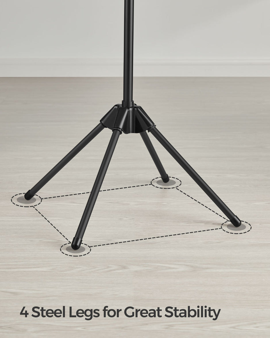 Droogrek – 3 roterende armen – zwart