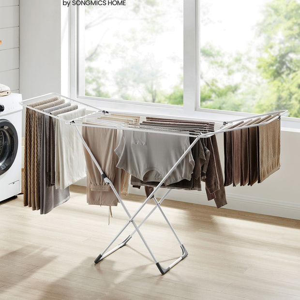 Opvouwbare standdroger – voor binnen en buiten – Wit