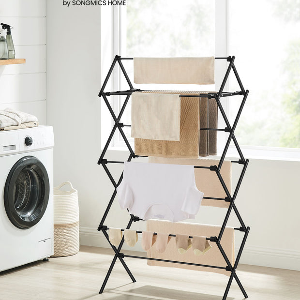 Droogrek – stalen frame – zwart