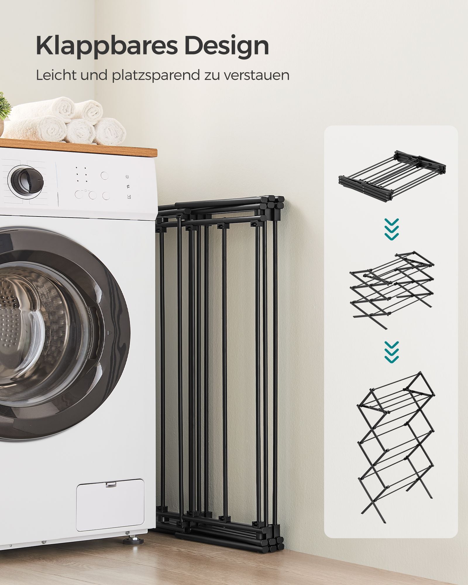 Droogrek – met stalen frame – voor binnen- en buitengebruik
