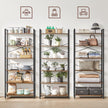 Boekenkast met 6 open planken – Hoogwaardig spaanplaat – 80 x 30 x 186 cm – Met kantelbeveiliging