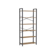 Boekenkast met 6 open planken – Hoogwaardig spaanplaat – 80 x 30 x 186 cm – Met kantelbeveiliging