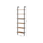 Boekenkast - Ladderplank - 6 planken - 60 x 30 x 204,8 cm - Industrieel ontwerp