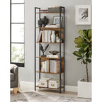 Boekenkast - Decoratieve kast - Opslagkast - Vintage Bruin / Zwart