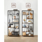 Boekenkast - Decorkast - Woonkamerkast - Opslagkast - Staand kast - Wandkast - Vintage bruin