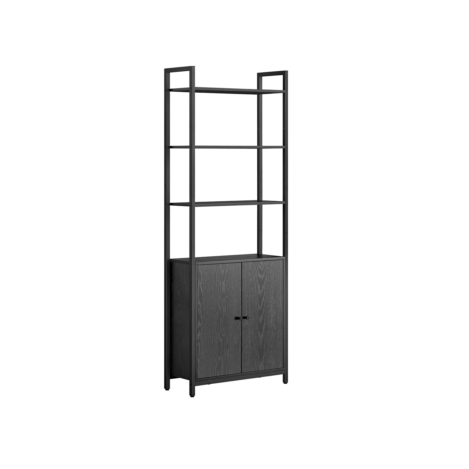 Boekenkast 24 X 60 X 159,5 Cm Ebbenhout Zwart-Inktzwart