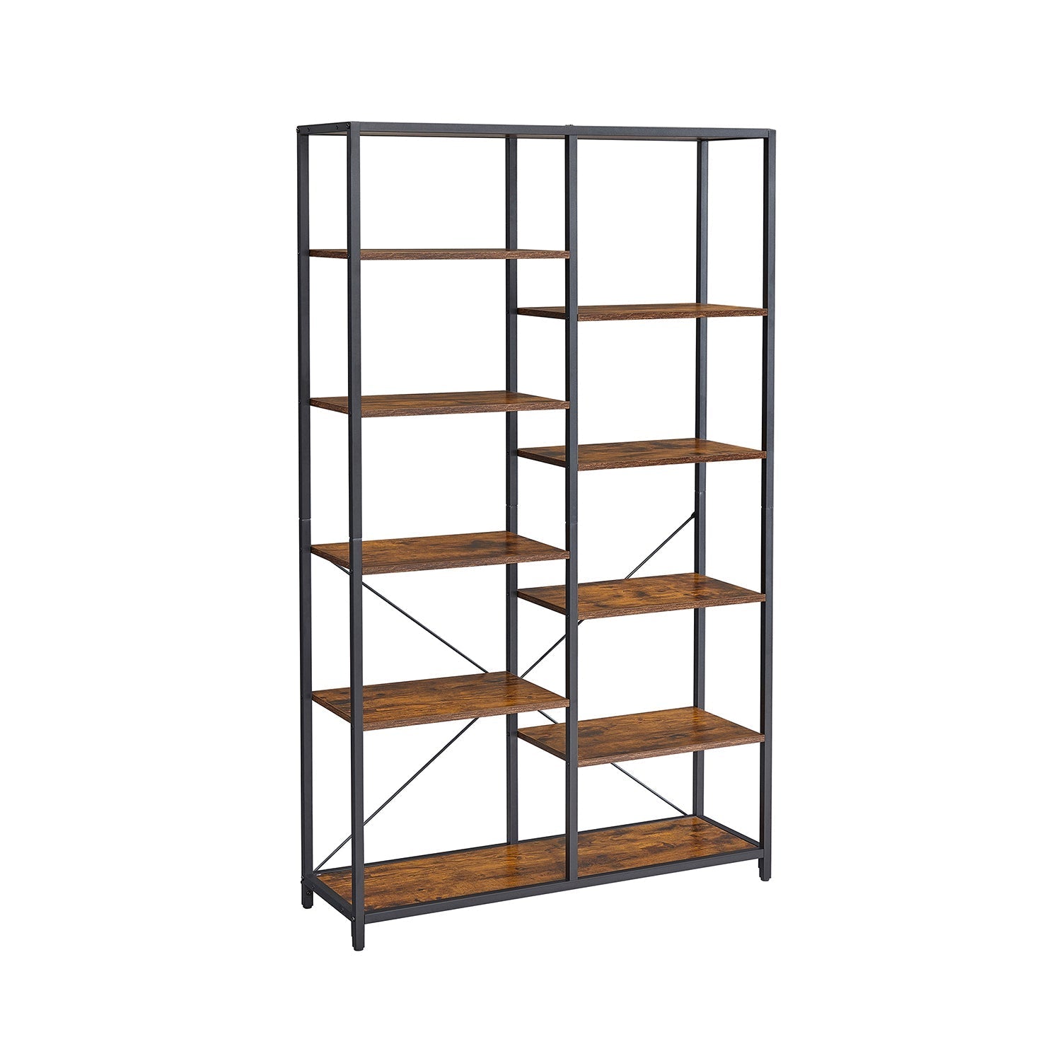 Boekenkast - Decoratieve kast - Opslagkast - Vintage Bruin / Zwart