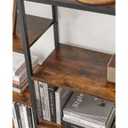 Boekenkast - Decoratieve kast - Opslagkast - Vintage Bruin / Zwart
