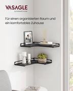 Hoekplank – L-vormig – industrieel design – zwart