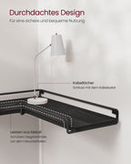 Hoekplank – L-vormig – industrieel design – zwart