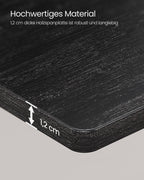 Hoekplank – L-vormig – industrieel design – zwart