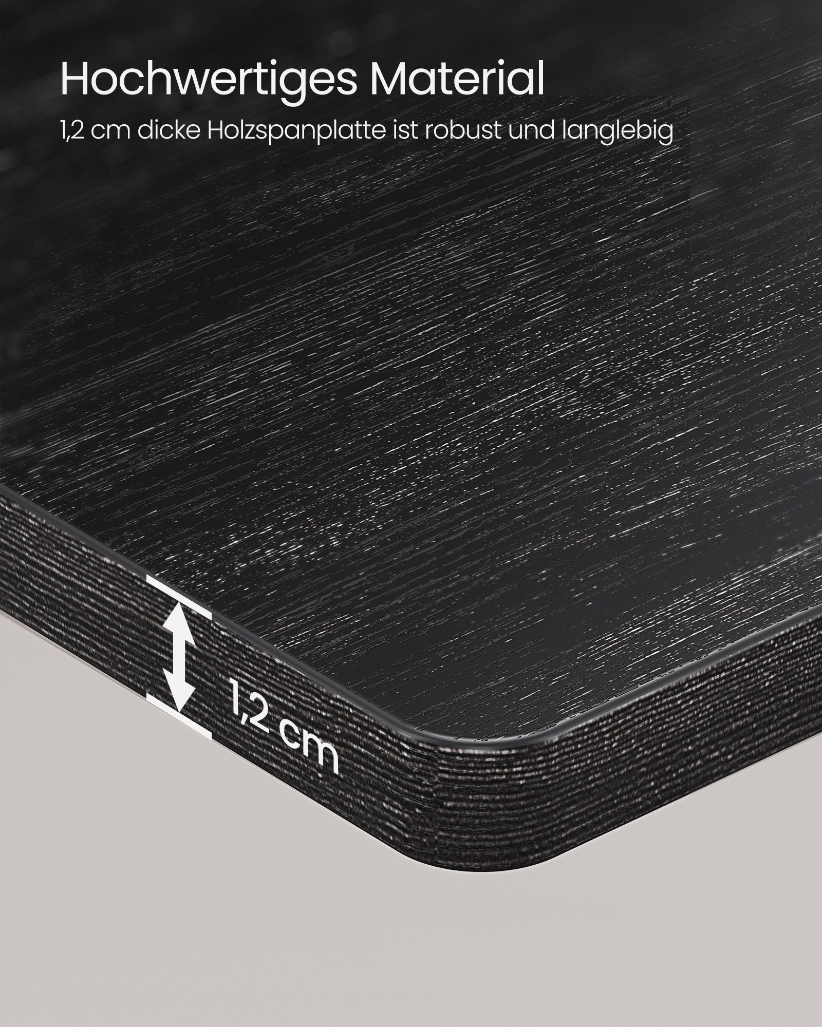 Hoekplank – L-vormig – industrieel design – zwart