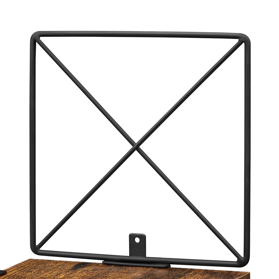 Hoekplank – 5 niveaus – Zigzag design – Vintage bruin-zwart