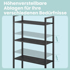 Boekenkast met 6 niveaus
