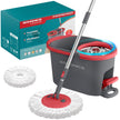 Spin Mop Set - With Wringer Bucket and Pads