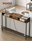Salontafel vierkant – Met 2× stopcontacten – 2× USB – Verstevigd staal