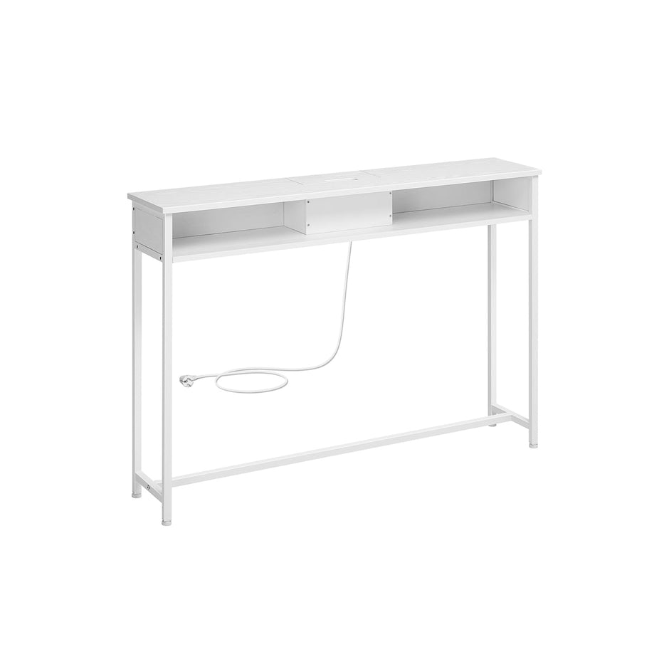 Salontafel vierkant – Met 2× stopcontacten – 2× USB – Verstevigd staal