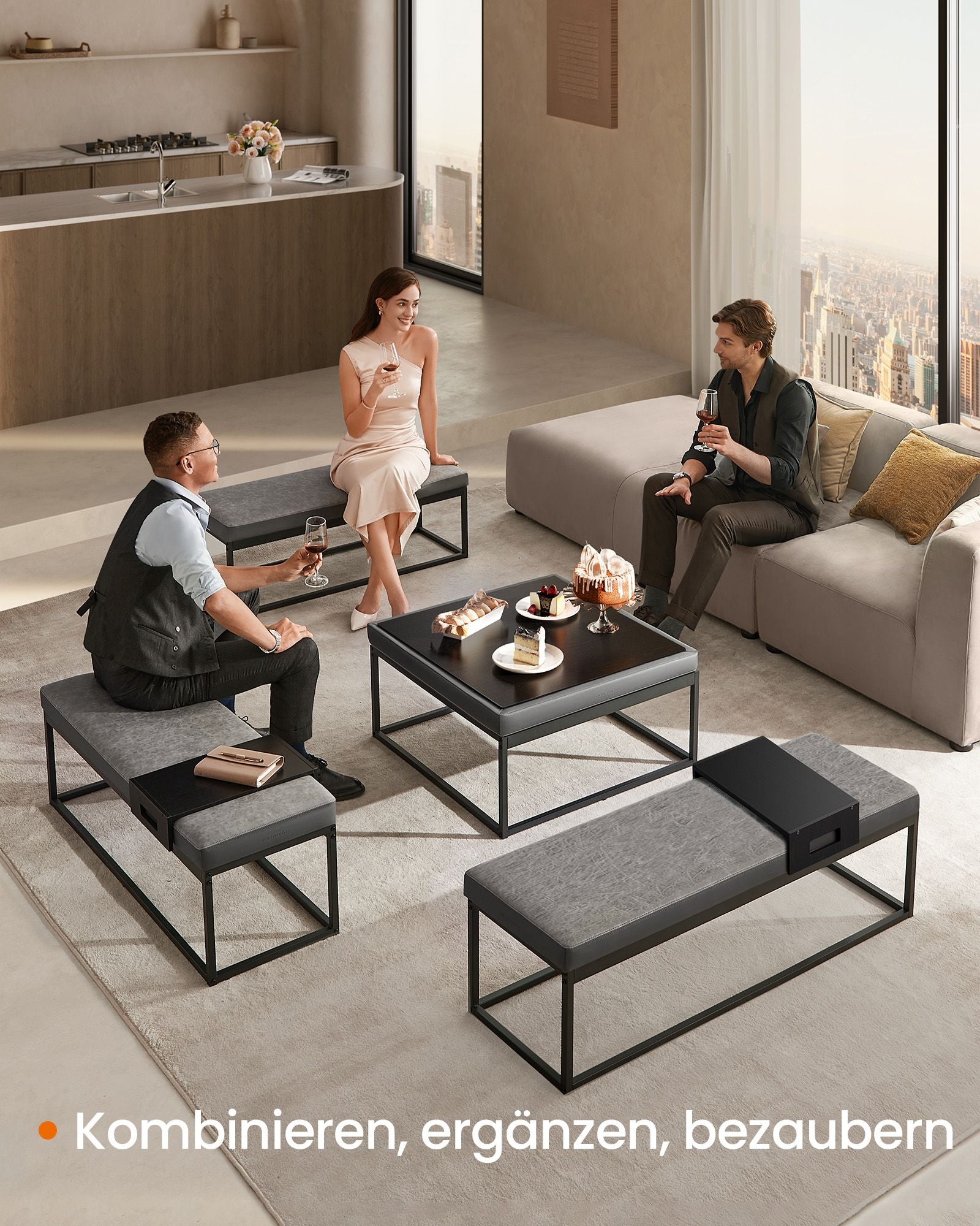 HOME Bankje met Opbergruimte – Kunstleer – Tijdloos Design