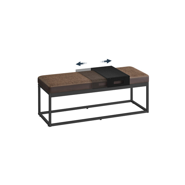 Bankje met Opbergruimte – Tijdloos Design – Walnoot Bruin