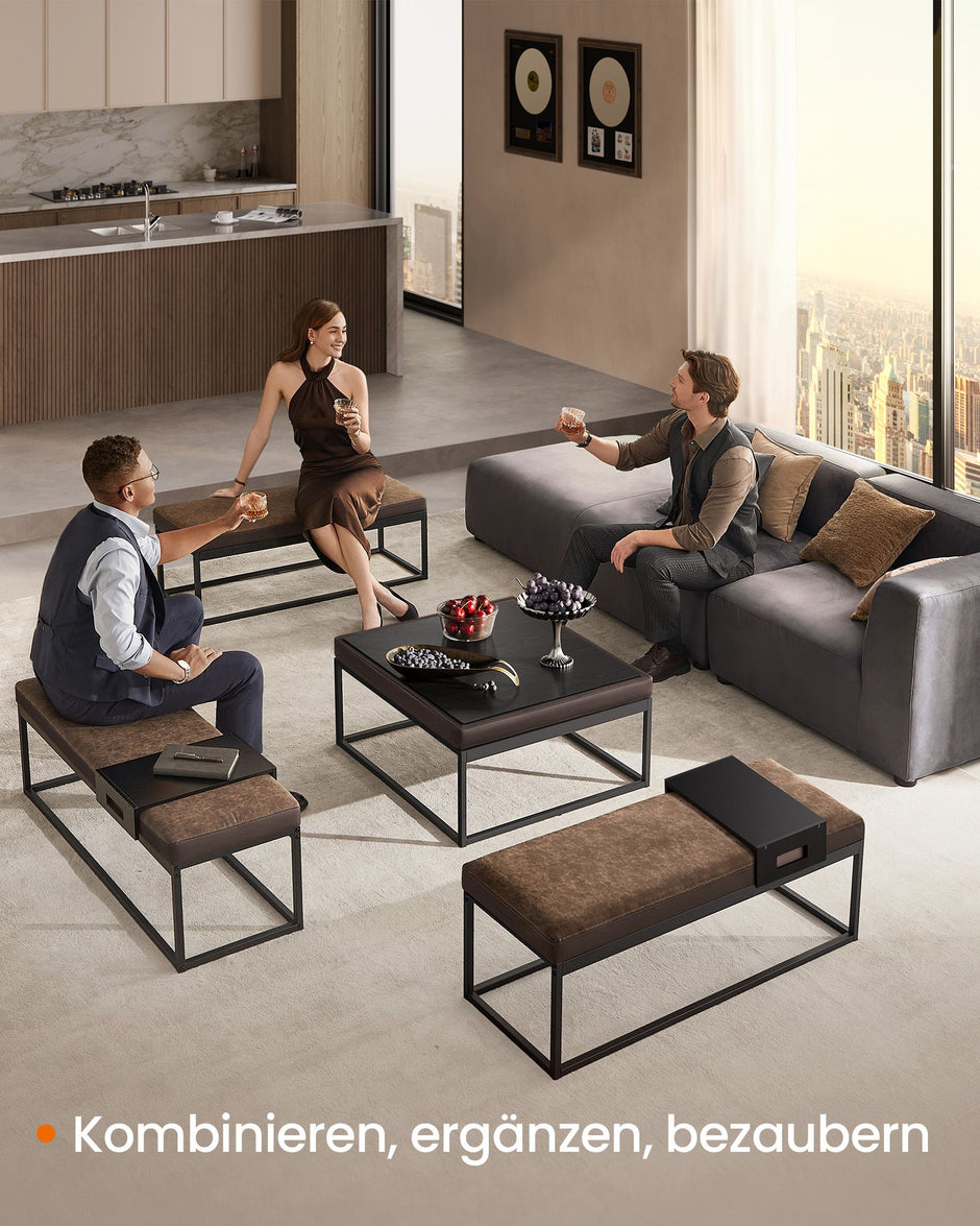 Bankje met Opbergruimte – Tijdloos Design – Walnoot Bruin