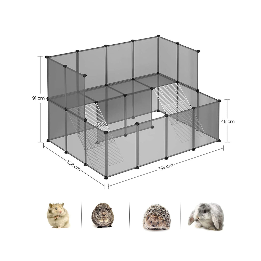 Dierenhuis - Dierenkooi - Dierenverblijf - Voor kleine dieren - Grijs