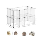 Dierenkooi - Buitenbehuizing voor hamster, cavia, konijn - Transparant