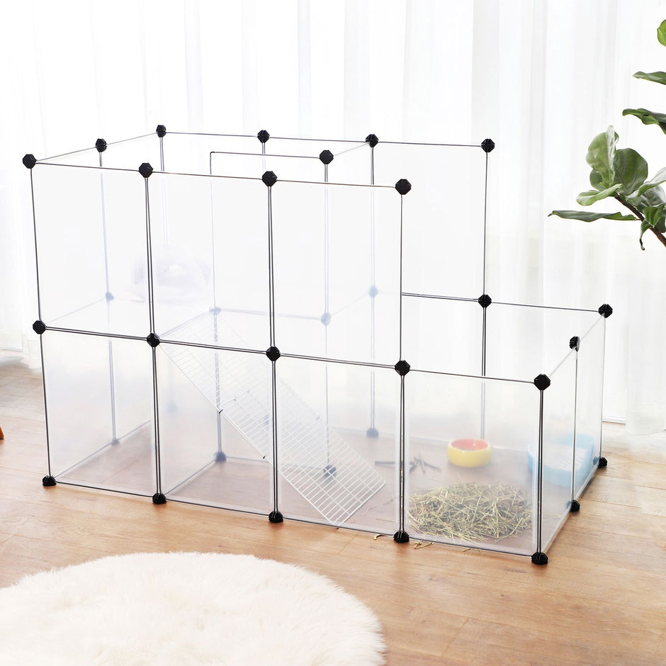Dierenkooi – Modulaire loopkast voor knaagdieren – Transparant