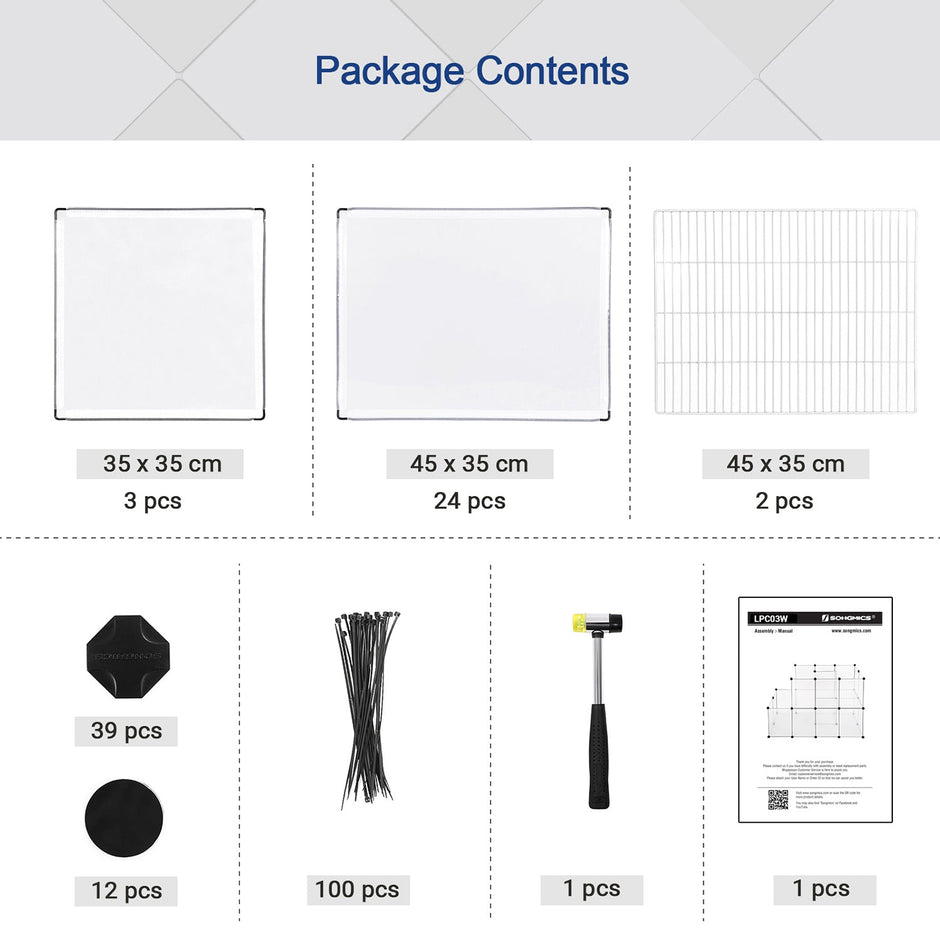 Dierenkooi – Modulaire loopkast voor knaagdieren – Transparant