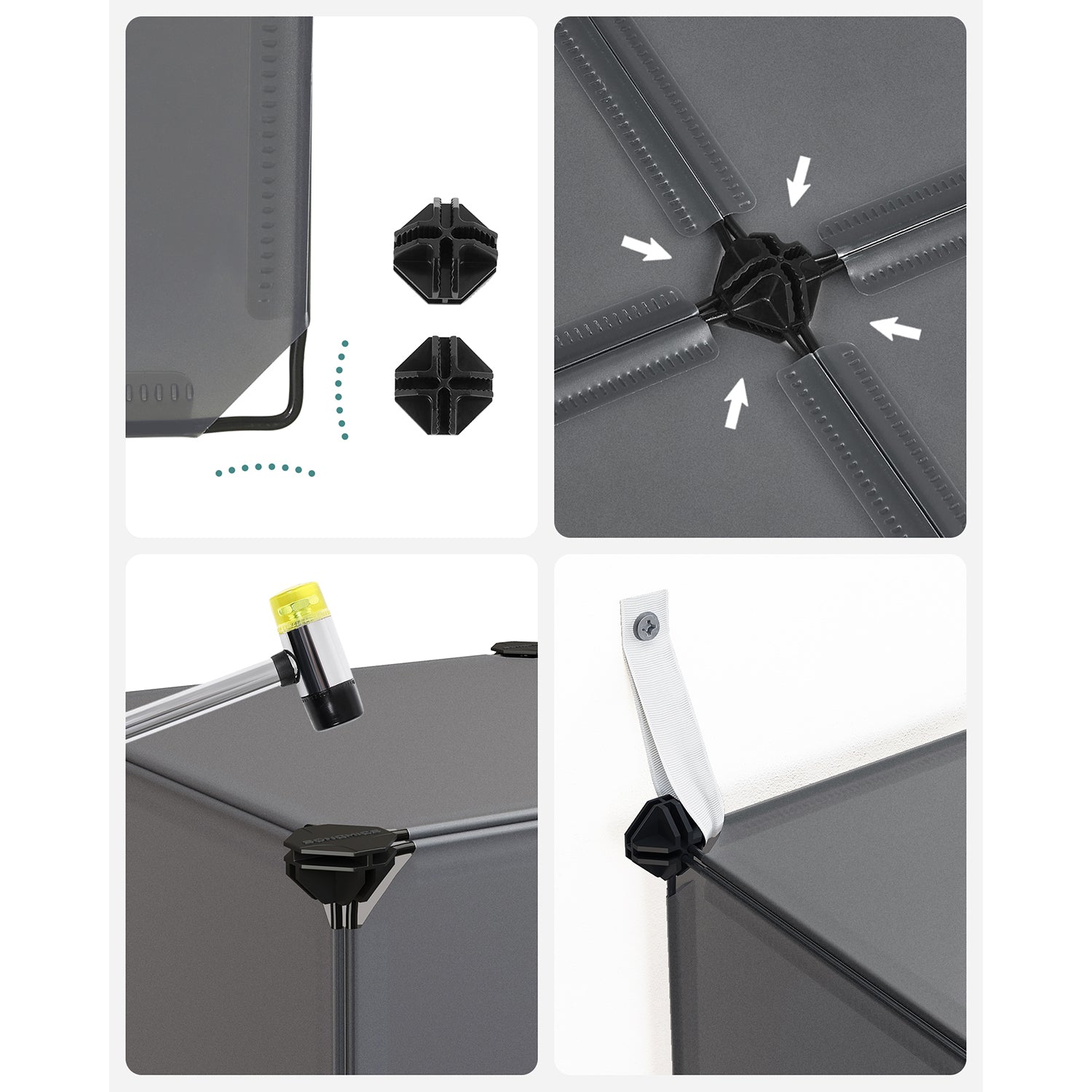 Kubuskast – Modulaire opbergoplossing – Grijs