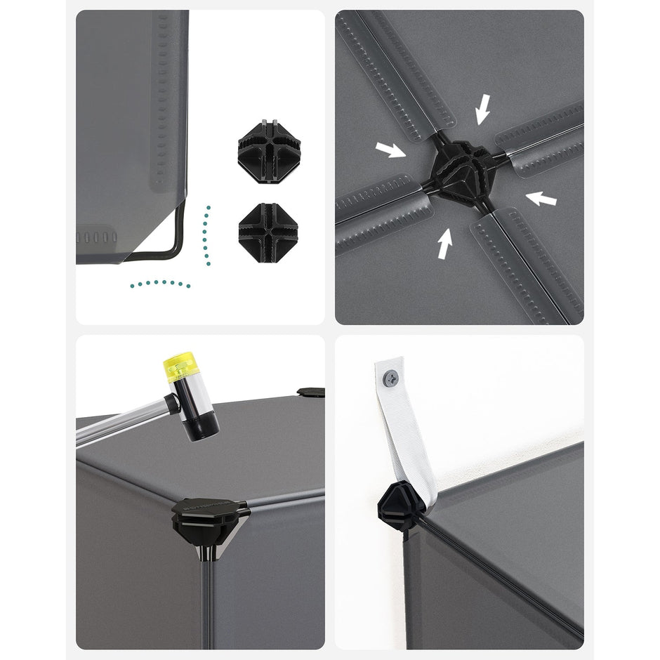 Kubuskast – Modulaire opbergoplossing – Grijs