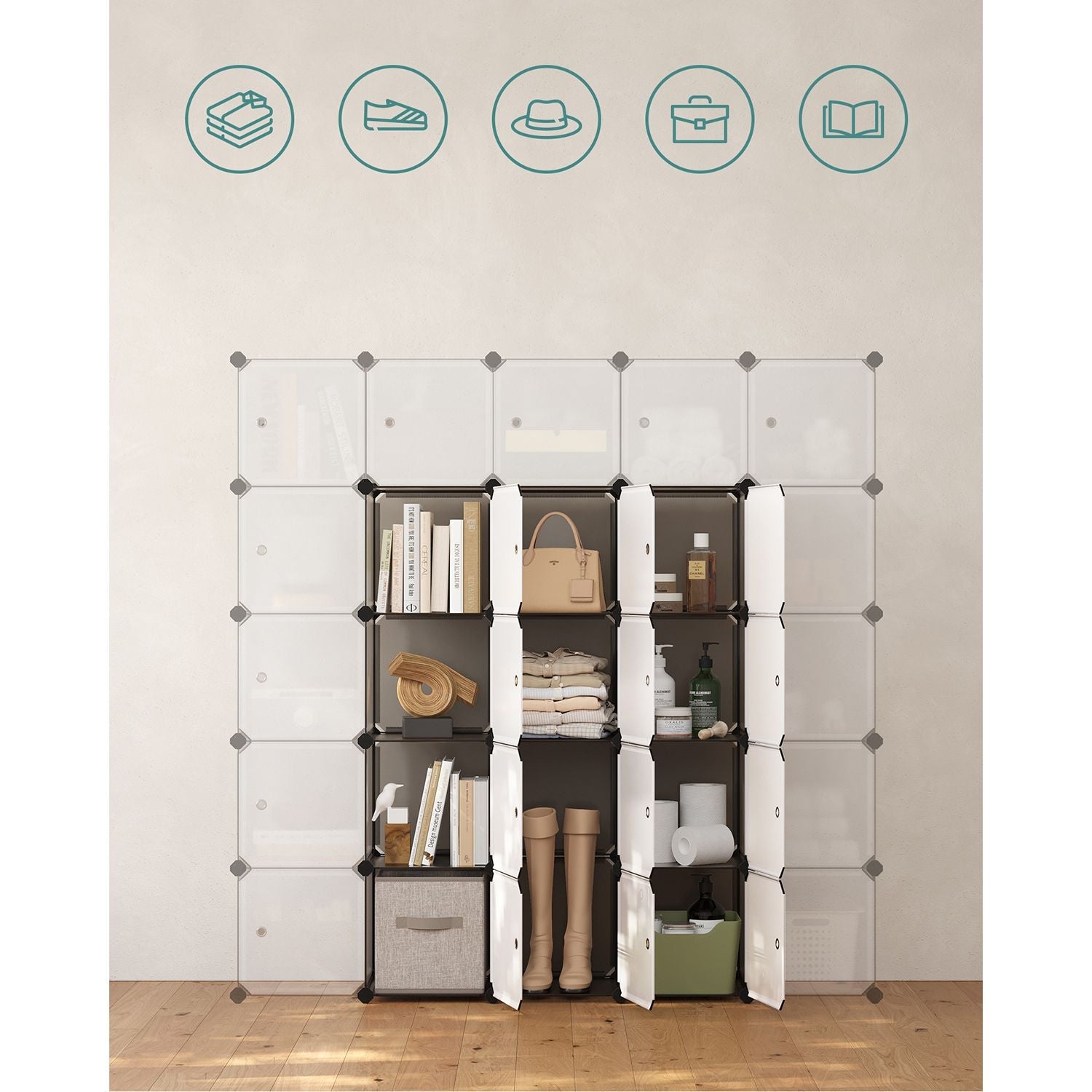 Kubuskast – Modulaire opbergoplossing – Grijs