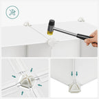 Opbergkubus – Eenhoorn thema – Kunststof – Wit