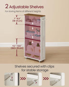 Smal Kar – 4 Niveaus – Vintage Wit-Honingbruin