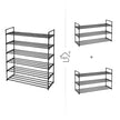 Schoenenrek – 3 niveaus – Stapelbaar – Zwart – Voor elke gang of kleedkamer