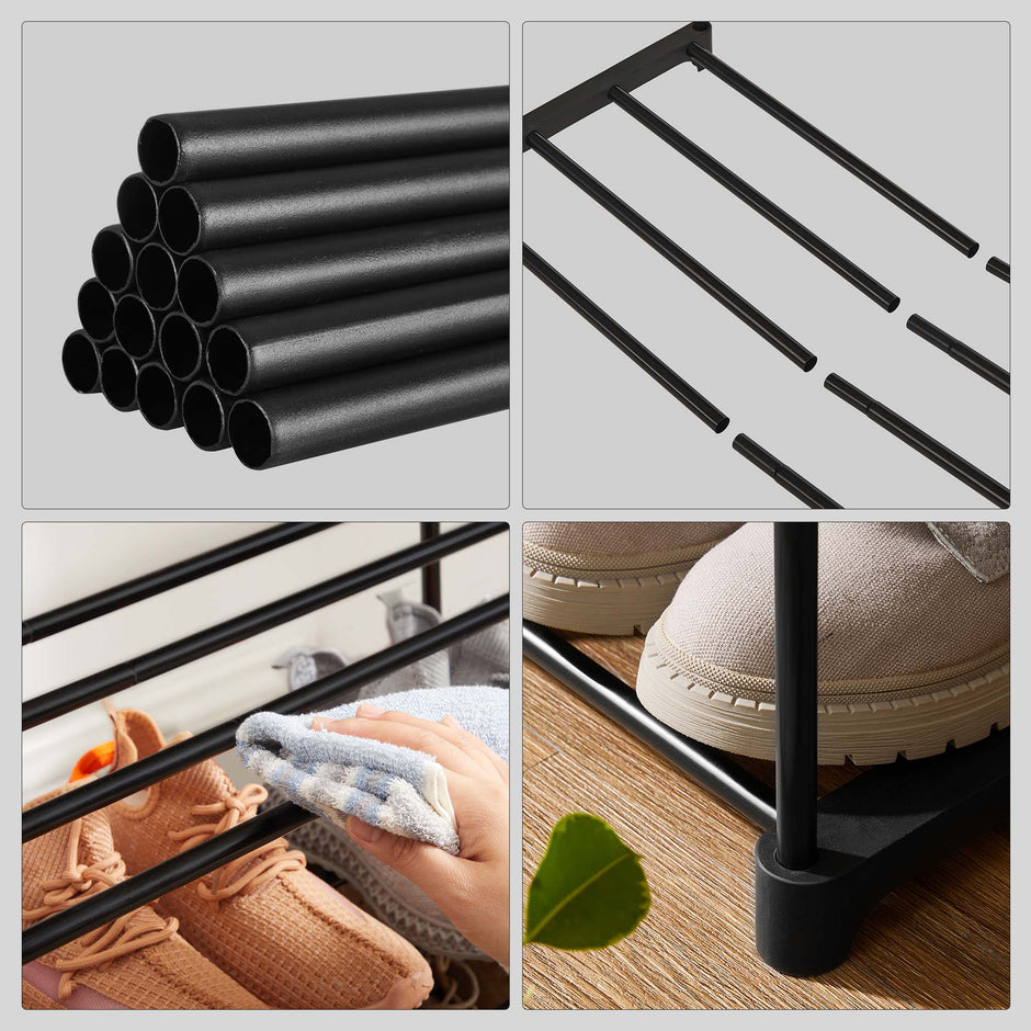 Schoenenrek – 3-laags opbergruimte – Stapelbaar – Voor verschillende schoenen