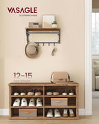 Schoenenbank – Opbergruimte en Verstelbare Planken – Hout – Hal of Entree