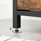 Schoenenbank – Gevoerd en stabiel – Vintage bruin/zwart