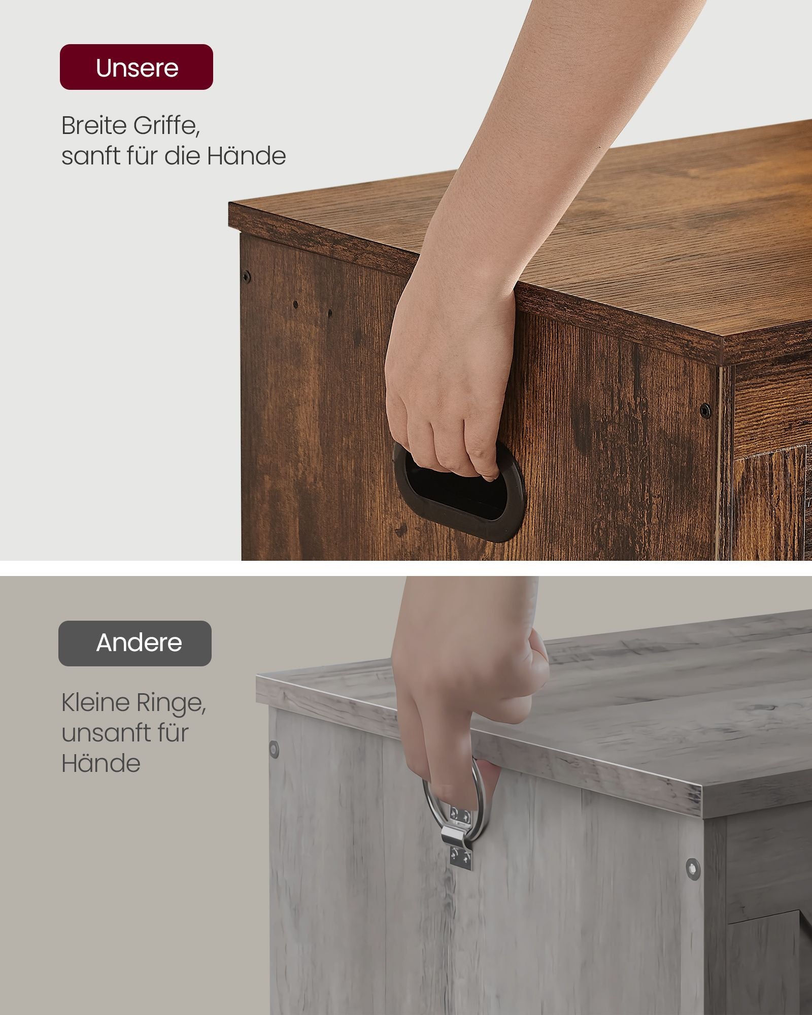 Bank – met opbergruimte – schuurstijl – vintage bruin