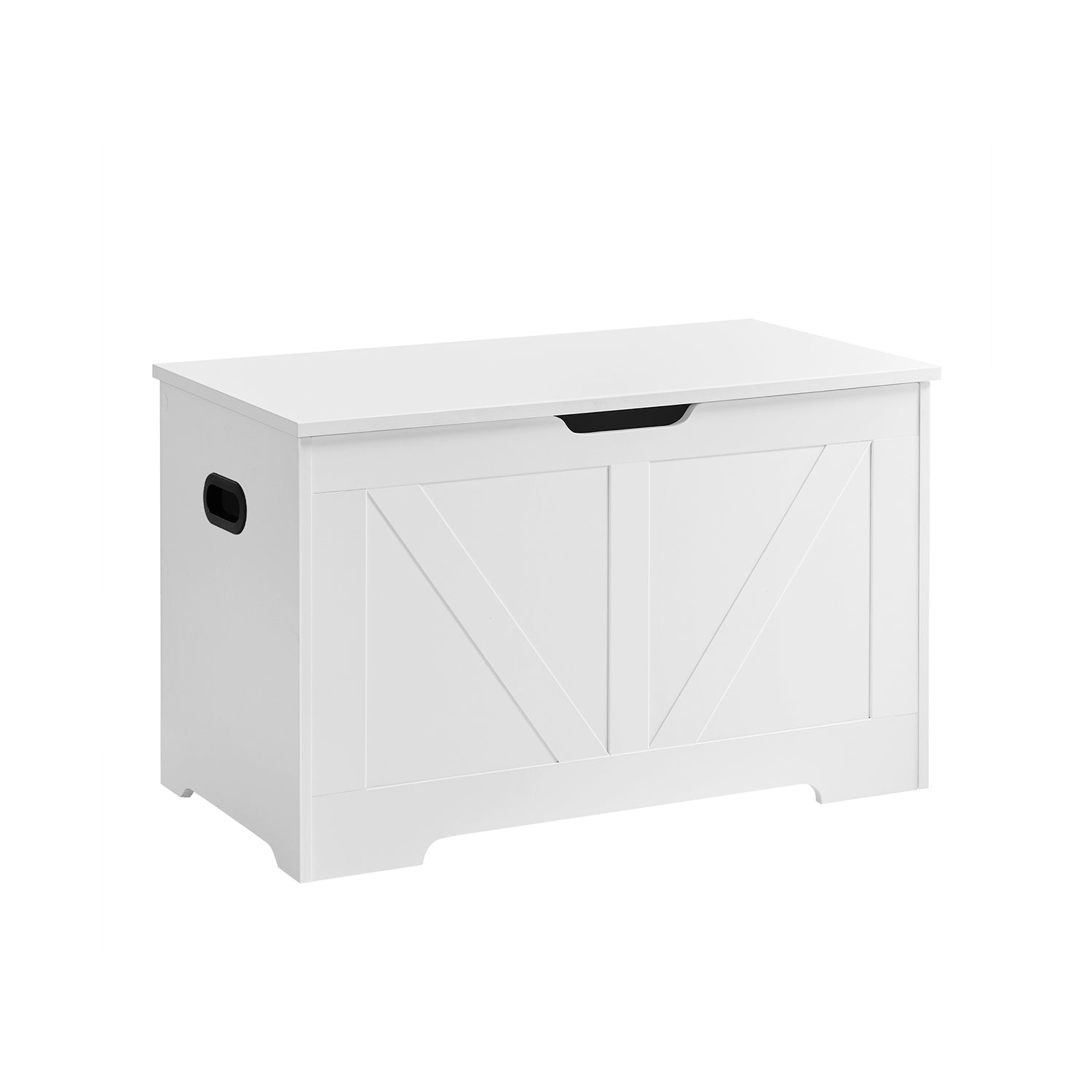 Bank – met opbergruimte – schuurstijl – wit