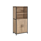 Dressoir - Keukenkast met 2 open vakken - Boekenkast - Bruin