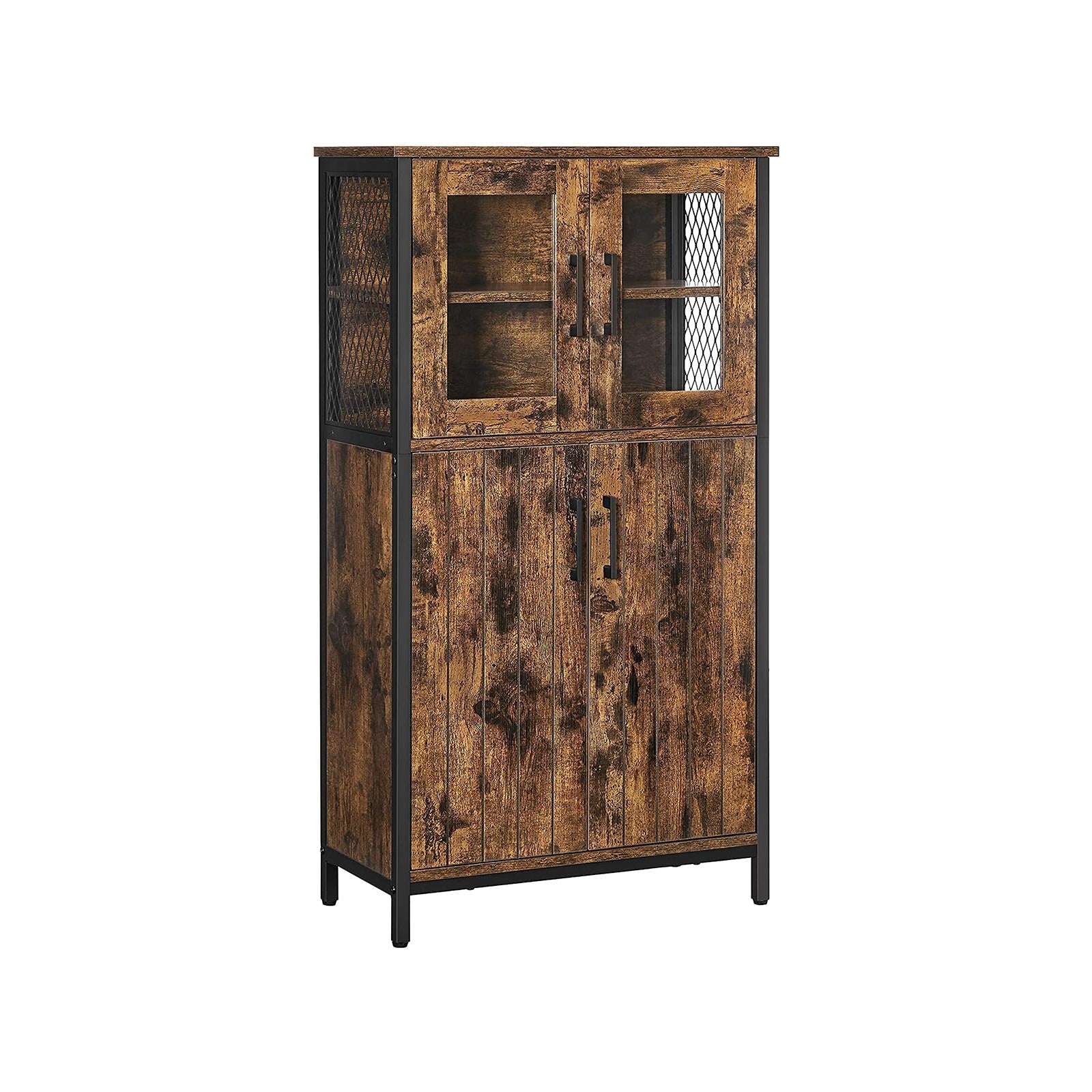 Badkamermeubel - Dressoir - Opbergkast - Verstelbare plank - Stalen frame