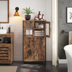 Badkamermeubel - Dressoir - Opbergkast - Verstelbare plank - Stalen frame
