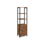 Hoge kast – met 4 open planken