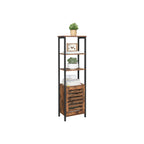 Hoge kast – met 4 open planken