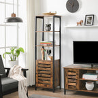 Hoge kast – met 4 open planken