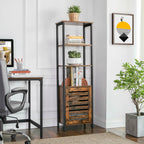 Hoge kast – met 4 open planken
