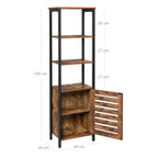 Hoge kast – met 4 open planken