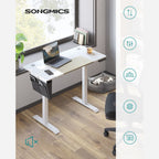 Zit-sta bureau – Elektrisch verstelbaar – Wit