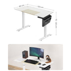 Zit-sta bureau – Elektrisch verstelbaar – Wit